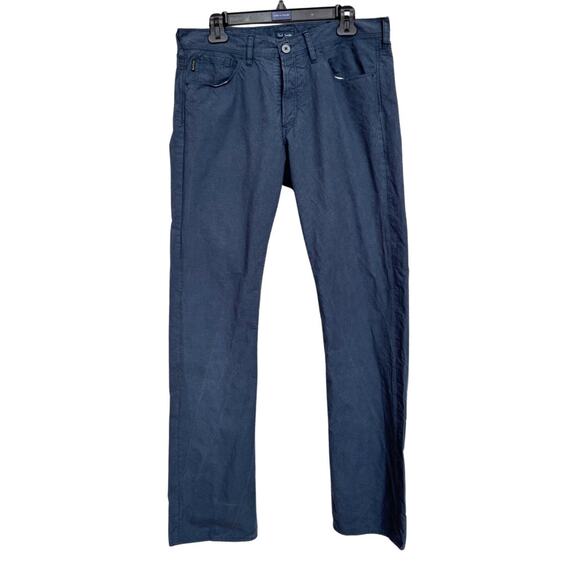 Paul Smith Jeans PSJ Navy Micro Plaid Button Fly Pants Men’s 34L - Picture 1 of 7